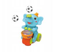 Kit De Batterie Pour Bébé, Jouet Musical, Éléphant, Bleu