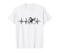 Kit de Batterie Pulse Line Rock Artist Drum Set T-Shirt Graphique avec Valeur