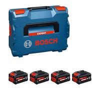 Kit de batteries haute puissance Bosch EXPERT 18V System : 2x EXBA 18V-55 + 1x chargeur rapide GAL 12V/18V-18, L-BOXX 136