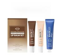 Kit de baume à lèvres, crème réparatrice portable pour les déplacements, baume à lèvres de Noël avec masque facial - Pour la bouche, les pores du visage, les voyages, la Saint-Valentin, le maquillage
