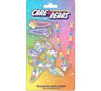 Kit de beauté Care Bears | Kit avec pinces, scrunchie et collier pour enfants | Accessoires pour cheveux colorés et amusants