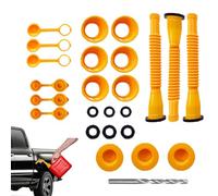 Kit de Bec Verseur de Remplissage de Bidon de Remplacement - Bec Anti-Renversement pour Bidons - Ensemble de Remplacement pour Camping Marine Atelier Garage