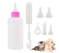 Kit de biberon d'allaitement pour chiot - Ensemble de 7 biberons d'alimentation pour petits chiens | Mangeoire pour petits animaux, tétine d'alimentation pour animaux de compagnie avec biberon pour ch
