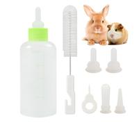 Kit de biberon pour chiot, kit d'alimentation pour chaton | Ensemble de biberons d'allaitement 7 pièces pour chats | Kit complet de biberons d'allaitement pour animaux de compagnie, comprenant un