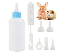 Kit de biberon pour chiot, kit d'alimentation pour chaton - Kit de biberons d'allaitement pour petits chats, 7 pièces | complet de biberons d'allaitement pour animaux de compagnie, comprenant un b