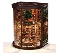 Kit de bibliothèque Miniature, Maquette 3D en Bois, Puzzle 3D en Bois Maison de pour Bibliothèque, pour Tables à Manger, Salle d'Étude, Meuble de Présentation, Chambre,