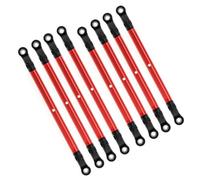 Kit de biellettes de liaison en alliage d'aluminium, kit de mise à niveau de suspension durable de qualité supérieure pour AXIAL 1/10 SCX10 90046 TRX4, empattement de 313 mm, (Rouge)
