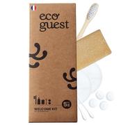 Kit de Bienvenue 5 en 1 Haut de Gamme - Lot de 20 | Prêt à l’Emploi pour Airbnb, Gîtes, Hôtels | Écoresponsable, Solidaire & sans Plastique | EcoGuest