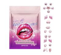 Kit De Bijoux Pour Dents-cristaux De Sourire De Longue Durée, Dents De Strass, Art De La Dent Bâton Facile, Décoration Étincelle De La Bouche | Accessoire Dentaire Créatif Pour Le Style Aut