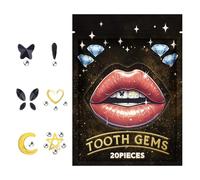 Kit de bijoux pour dents en - Décorations de dents amovibles pour femmes, kit de blings de dents étincelantes | Amélioration du sourire, décorations de dents pour filles, accessoires de dents