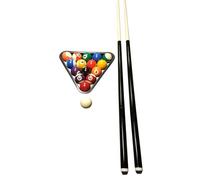 Kit de billard - John West - Débutant - Boules 57 mm - Triangle PVC - 2 Queues 145 cm