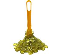 Kit de Bingo Magnétique,1 Bâton Magnétique + 100 Jetons Loto,Jetons Magnétiques avec Stick,Jeu Éducatif pour Enfants et Accessoire Pratique de Stockage (Jaune)