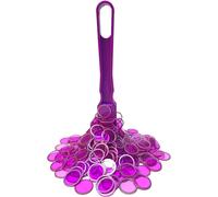 Kit de Bingo Magnétique,1 Bâton Magnétique + 100 Jetons Loto,Jetons Magnétiques avec Stick,Jeu Éducatif pour Enfants et Accessoire Pratique de Stockage (Violet)