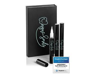 Kit de blanchiment des dents de qualité supérieure de UniqueSmile - 100 jours d'essai sans risque - Kit de blanchiment des dents tout en un - Pour blanchiment des dents blanches - Kit de recharge