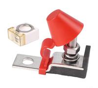 Kit de bloc de fusibles de batterie marine 300 A 58 V avec support de terminal M8 pour bateaux, camping-cars, camions et systèmes d'alimentation CC hors réseau - Boîtier ABS, acier inoxydable St