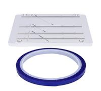 Kit de bloc d'épissure adapté pour Revoxsonido, bloc d'épissure de bande à bobine ouverte 1 en 1/2 en 1/4 en 1/8 en 10 pouces accessoires de ruban de réparation outil (Bleue)