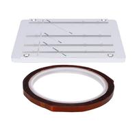 Kit de bloc d'épissure adapté pour Revoxsonido, bloc d'épissure de bande à bobine ouverte 1 en 1/2 en 1/4 en 1/8 en 10 pouces accessoires de ruban de réparation outil (Or)