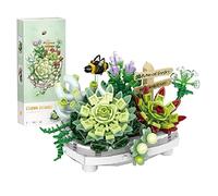 Kit de Blocs de bonsaï pour Plantes Grasses, Mini bonsaï en Fleur de Cerisier, Collection botanique, Jouets de Construction pour Adultes (389 pièces)