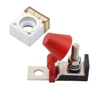 Kit de blocs de fusibles pour bateau, camion, camping-car - Support terminal M8 300 A 58 V avec fusible, bloc de distribution de batterie marine, goujon en acier inoxydable, base ABS pour protection