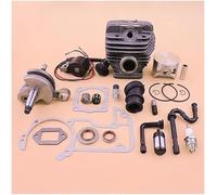 Kit de bobine d'allumage de vilebrequin, cylindre et Piston de 54mm for MS660 066 MS 660 | Comprend un jeu de tuyaux de ligne de filtre à huile Fu-el avec joint