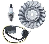 Kit de bobine d'allumage du roue volant avec bougie d'allumage pour Stihl MS251 MS 251C Remplacez 1143 400 1203