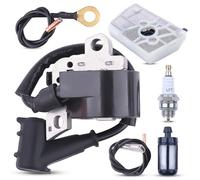 Kit de Bobine d'allumage pour STIHL 024 AV Tronçonneuse, ADEFOL Module de Bobine d'allumage avec Filtre à Air Accessoires pour Tronçonneuses Pièces de Rechange Professionnelles