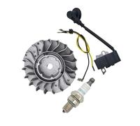 Kit de Bobine d'allumage, Volant Moteur et Bougie d'allumage Compatible avec Les tronçonneuses MS251 et MS 251C (références 1143, 400 et 1203).