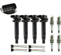 Kit de bobines d'allumage, y compris bougie d'allumage et connecteur, remplacement direct pour les modèles Scion et Toyota