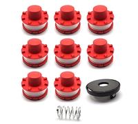 Kit de bobines de rechange pour coupe-bordure Einhell GE-CT 36/30 Li E SOLO AGILLO 36/255 BL AGILLO 18/200 (remplace : 3405096), 8 bobines de fil + 1 capuchon de bobine de fil + 1 ressort