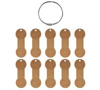 Kit de bobines en bois - Lot de 10 bobines artisanales avec outil de bobinage, organisateur de rangement en coton | Kit d'organisation d'accessoires