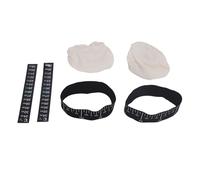 Kit de bocaux pour levain, couverture en tissu pour bocaux à levain avec bande d’alimentation marquée à la date et bande de température pour bocaux de 3 à 4 pouces de diamètre, ens