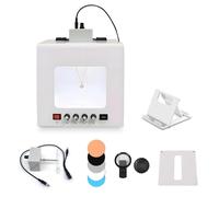 Kit de boîte à lumière électrique pour Bijoux, Plateau Rotatif à intensité Variable, avec 4 lumières de Remplissage à intensité Variable, pour Bijoux, cosmétiques et Loisirs créatifs TB300