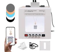 Kit de boîte à lumière pour photographie de bijoux avec plateau tournant réglable - Configuration de studio photo haut de gamme pour des images époustouflantes, vitesse et température de couleur