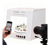 Kit de boîte à lumière pour photographie de bijoux professionnelle avec plateau tournant réglable - Configuration studio photo haut de gamme pour des images époustouflantes de pierres précieuses TB20