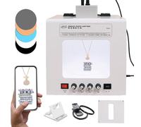 Kit de boîte à lumière Professionnelle pour Photographie de Bijoux,Electric Light Box Kit for Jewelry luminosité de 20000 lux,température de Couleur,Mini Studio Photo à intensité Variable(TB300)