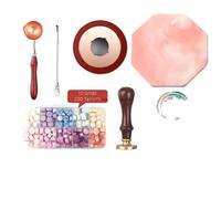 Kit de boîtes de cire à cacheter, 24 options de couleurs, kits de bricolage, kit de joints 7 pièces n° 12