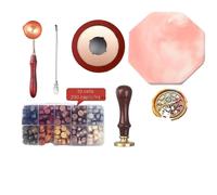 Kit de boîtes de cire à cacheter, 24 options de couleurs, kits de bricolage, kit de joints 7 pièces n° 3