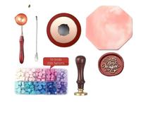 Kit de boîtes de cire à cacheter, 24 options de couleurs, kits de bricolage, kit de joints 7 pièces n° 9