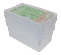 Kit de boîtes de rangement 'bea', 4x 5,6 litres, PP