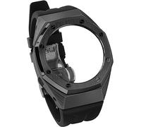 Kit de boîtier de Montre en Acier Inoxydable ， pour GA2100 / 2110 Kit de Remplacement ， Herme Mens Metal FluororBber Band Watch Accessories Watch Strap Watch