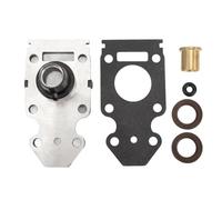 Kit de boîtier de pompe à eau 63V 45331 00 5B, boîtier de pompe à eau en acier inoxydable avec bague en cuivre et joint d'huile pour moteur hors-bord 2 temps 15 CV