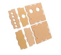 Kit de Boîtier en Acrylique pour Carte de Préamplificateur de Tube de Valve 6J1, Conception Transparente, Assemblage Facile avec Couches de Protection, Ensemble de Pièces
