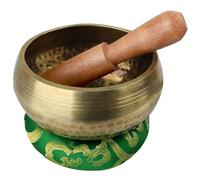 Kit de bol chantant tibétain avec coussin et maillet - Diam 10 cm - Vert - Vivezen