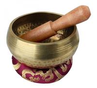 Kit de bol chantant tibétain avec coussin et maillet - Diam 10 cm - Violet- Vivezen