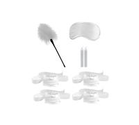 Kit de Bondage 8 Pièces Blanc Satin