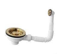 Kit de bonde d'évier de cuisine, kit de trop-plein d'évier en acier inoxydable, filtre d'évier de cuisine de 114 mm pour éviter les déversements, prend en charge les tuyaux de vidange d'évier standard