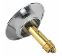 Kit de bonde d'évier de salle de bain avec finition chromée et mécanisme en laiton massif à bouton-poussoir design clic-clac