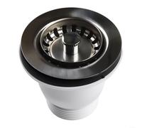 Kit de bonde d'évier en acier inoxydable, mini panier de 60 mm avec bride de 85 mm, convient aux trous de vidange d'évier de cuisine de 57 à 74 mm