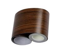 Kit de bordure de cadre de miroir - Rouleau de 10 m de bordure adhésive en grain de bois, bande de bord décorative | Revêtement imperméable à décoller | Cadre en verre de salle de bain | Mur de