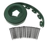 Kit de Bordure paysagère en Plastique en Forme de L sans Creuser pour parterres de Fleurs et Anneaux d'arbres, matériau PE Durable 5 x 5 x 1 000 cm, Comprend 30 Clous (5 cm * 5 cm * 10 m)